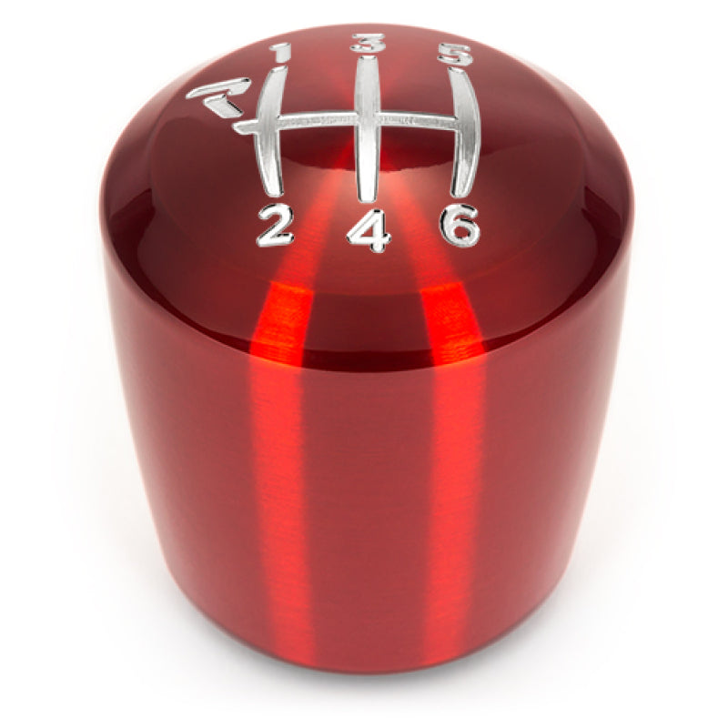 Raceseng Ashiko Big Bore Shift Knob (Gate 1 Engraving) Ford Mustang/Focus Adapter - Red Translucent