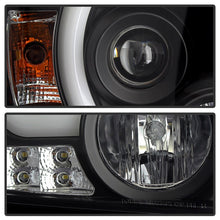 Load image into Gallery viewer, Spyder GMC Sierra 14-16 Projector Headlights Light Bar DRL Black PRO-YD-GS14-LBDRL-BK