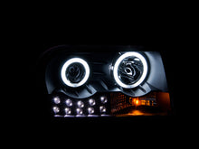 Cargar imagen en el visor de la galería, ANZO 2005-2010 Chrysler 300 Projector Headlights w/ Halo Black (Does Not Fit S Models)