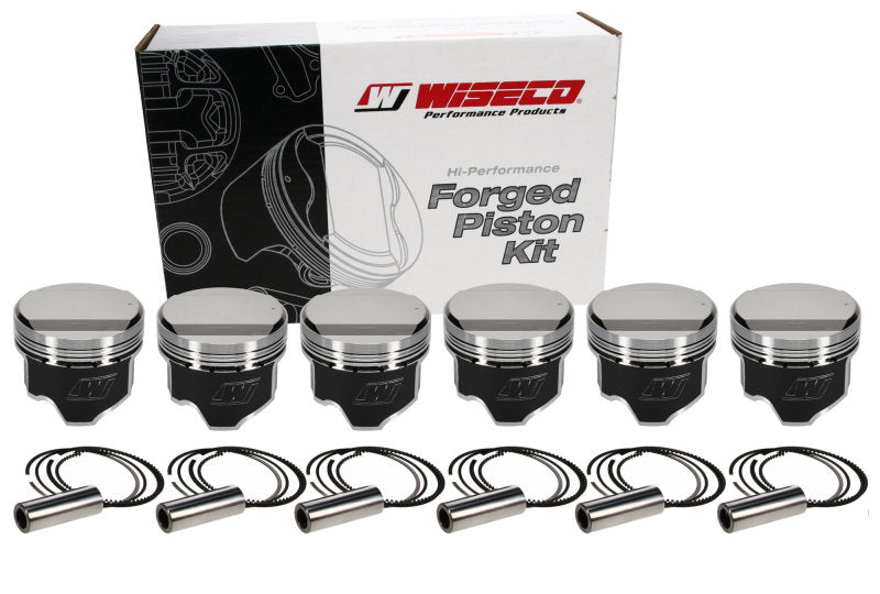 Wiseco Nissan RB2DET Skyline 2.5L 24V 86.25mm Bore .010 Oversized 14cc Dome Piston Kit