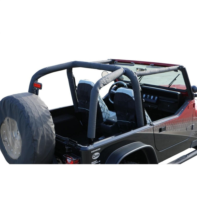 Rampage 1992-1995 Jeep Wrangler(YJ) Roll Bar Pad & Cover Kit - Black Denim