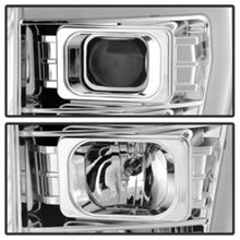 Cargar imagen en el visor de la galería, Spyder 11-16 Ford F-250/F-350 V2 Projector Headlights - Light Bar DRL - Chrome PRO-YD-FS11V2-LB-C