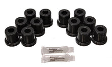 Cargar imagen en el visor de la galería, Energy Suspension 81-89 Toyota FJ40/FJ60 Landcruiser 2/4WD Blk Front Leaf Spring Bushing Set