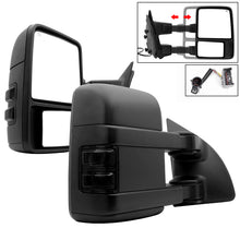 Cargar imagen en el visor de la galería, Xtune L&amp;R G2 Ford Superduty 99-07 Heated Smoke Signal Telescoping Mirrors MIR-FDSD99S-G2-PW-SM-SET