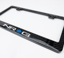 Cargar imagen en el visor de la galería, NRG Carbon License Plate Frame/ Fiber Poly Dip Finish Wet w/ NRG Logo