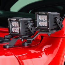 Cargar imagen en el visor de la galería, Go Rhino 18-20 Jeep Wrangler JL/JLU/Gladiator JT Light Mount - Two 3in Cubes Offset