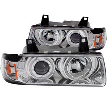 Cargar imagen en el visor de la galería, ANZO 1992-1998 BMW 3 Series E36 Projector Headlights w/ Halo Chrome G2 1 pc