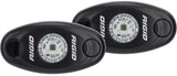 Rigid Industries A-Series Light - Black - Low Strength - Amber - Set of 2
