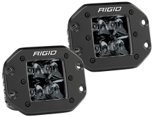 Cargar imagen en el visor de la galería, Rigid Industries D2 - Midnight Edition Flush Mount Spot Lights