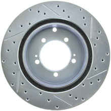 Cargar imagen en el visor de la galería, StopTech Select Sport Drilled &amp; Slotted Rotor - Front Left