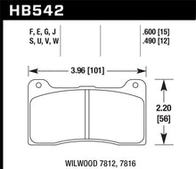 Cargar imagen en el visor de la galería, Hawk Wilwood 7816 Blue 9012 Race Brake Pads