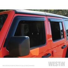 Cargar imagen en el visor de la galería, Westin 2018-2019 Jeep Wrangler JL Unlimited Wade Slim Wind Deflector 4pc - Smoke