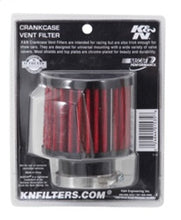 Cargar imagen en el visor de la galería, K&amp;N 1.5in Flange ID x 3in OD x 2.5in H Rubber Base Crankcase Vent Filter