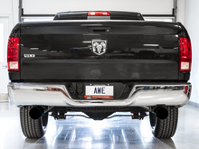 Load image into Gallery viewer, AWE Tuning 09-18 RAM 1500 5.7L (w/Cutouts) 0FG Dual Rear Exit Cat-Back Exhaust - Chrome Silver Tips