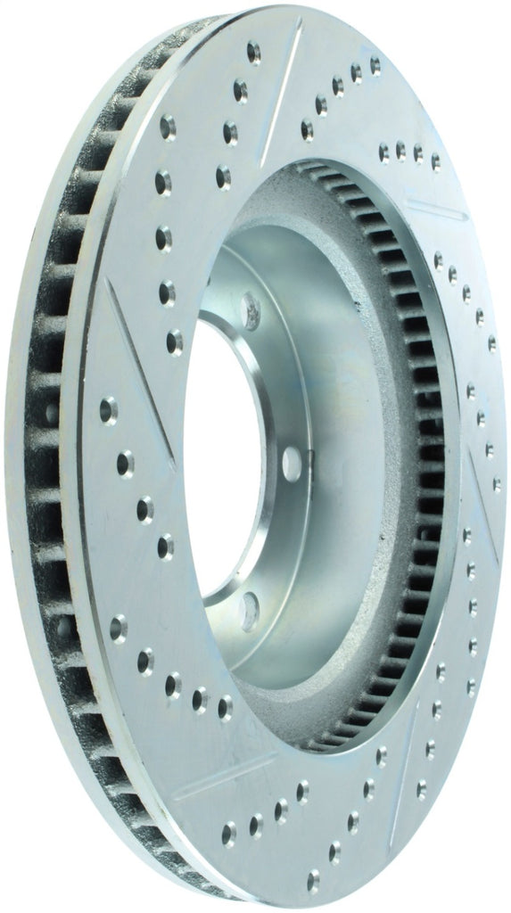 StopTech Select Sport 12-14 Toyota FJ Cruiser SportStop Slotted & Drilled Front Left Rotor