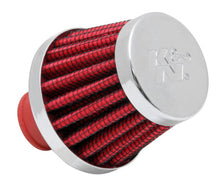Cargar imagen en el visor de la galería, K&amp;N 2in Base OD x .375in Flange ID x 1.75in H Rubber Base Crankcase Vent Filter