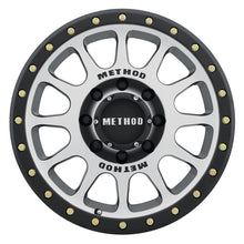Cargar imagen en el visor de la galería, Method MR305 NV 18x9 +18mm Offset 8x170 130.81mm CB Machined/Black Street Loc Wheel