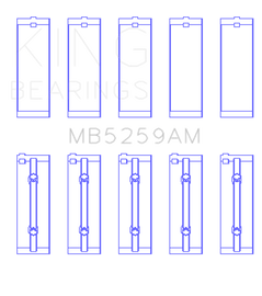 King Acura B18A1/B1/C1/C5 K20A / K24A (Size 0.5) Main Bearing Set
