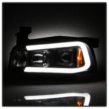 Cargar imagen en el visor de la galería, Spyder Dodge Charger 06-10 Projector Headlights - LED Light Bar - Black PRO-YD-DCH05V2-LB-BK