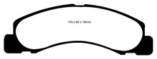 Cargar imagen en el visor de la galería, EBC 00-02 Ford Excursion 5.4 2WD Yellowstuff Front Brake Pads