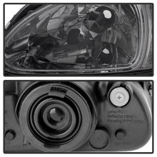 Cargar imagen en el visor de la galería, Xtune Honda Del Sol 93-97 1Pc Crystal Headlights Smoke HD-ON-HDEL93-1P-SM