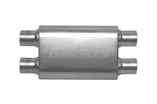 Cargar imagen en el visor de la galería, Gibson CFT Superflow Dual/Dual Oval Muffler - 4x9x18in/3in Inlet/3in Outlet - Stainless