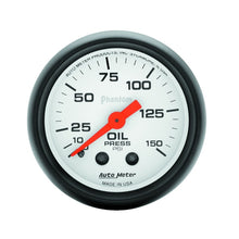 Cargar imagen en el visor de la galería, Autometer Phantom 52mm 150 PSI Mechanical Oil Pressure Gauge