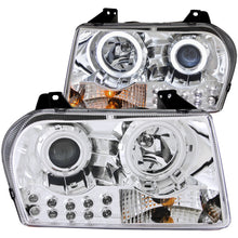 Cargar imagen en el visor de la galería, ANZO 2005-2010 Chrysler 300 Projector Headlights w/ Halo Chrome