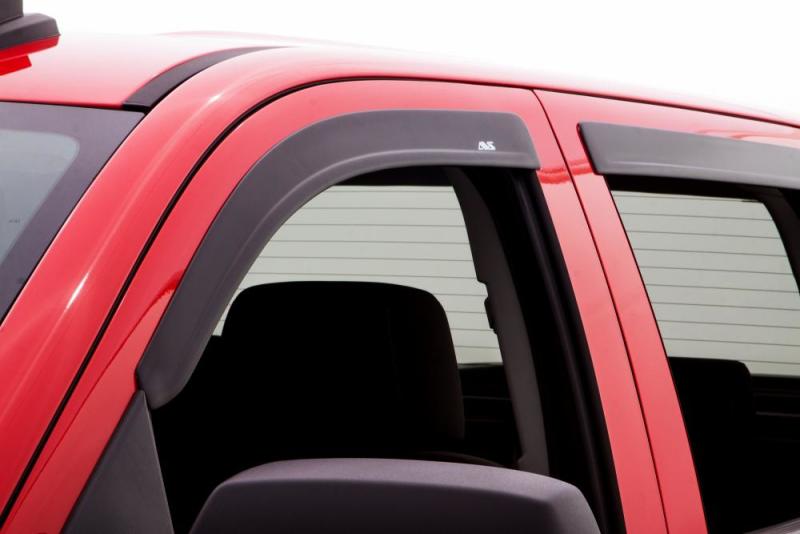 AVS 14-15 Chevy Silverado 1500 Crew Cab Ventvisor & Aeroskin Deflector Combo Kit - Matte Black