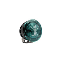 Cargar imagen en el visor de la galería, Rigid Industries x SHREDDY 360-Series 4in Lights w/Wt Bcklght (2) + 6 Covers (2 Pink/2 Teal/2 Blk)