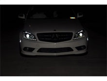 Cargar imagen en el visor de la galería, Spyder Mercedes Benz C-Class 08-11 Projector Headlights Halogen - DRL Blk PRO-YD-MBW20408-DRL-BK