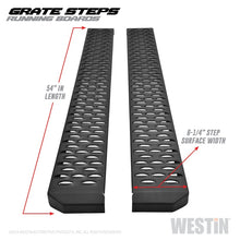Cargar imagen en el visor de la galería, Westin Grate Steps Running Boards 54 in - Textured Black