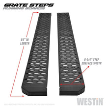 Load image into Gallery viewer, Westin Grate Steps Running Boards 54 in - Textured Black