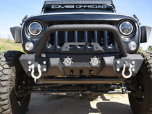Cargar imagen en el visor de la galería, DV8 Offroad 07-18 Jeep Wrangler JK/JL FS-11 Stubby Mid Length Steel Front Bumper w/ Winch Plate