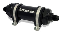 Cargar imagen en el visor de la galería, Fuelab 828 In-Line Fuel Filter Long -10AN In/Out 10 Micron Fabric - Black