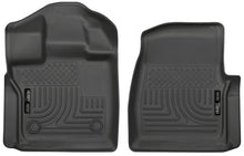 Cargar imagen en el visor de la galería, Husky Liners 15-23 Ford F-150 Standard Cab Pickup WeatherBeater Front Black Floor Liners