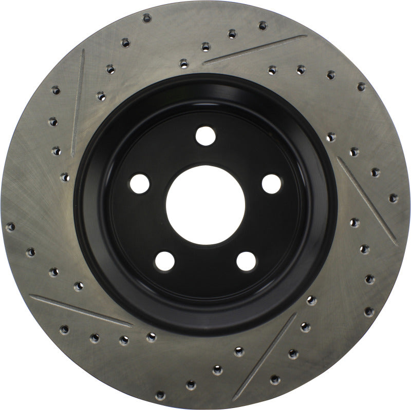 StopTech 11-12 Dodge Durango Sport Drilled & Slotted Front Passenger-Side Brake Rotor