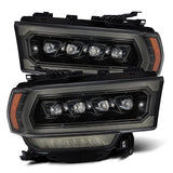 AlphaRex 19-21 Ram 2500 NOVA LED Proj Headlights Plank Style Alpha Blk w/Activ Light/Seq Signal/DRL