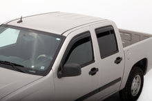 Cargar imagen en el visor de la galería, AVS 04-12 Chevy Colorado Crew Cab Ventvisor In-Channel Front &amp; Rear Window Deflectors 4pc - Smoke