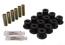 Cargar imagen en el visor de la galería, Energy Suspension 72-81 Scout II Black Front &amp; Rear Leaf Spring Bushing Set