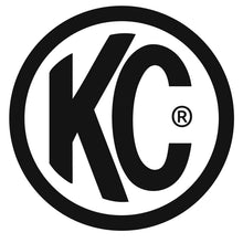 Load image into Gallery viewer, KC HiLiTES 6in. Round Soft Cover (Pair) - Black w/Red Brushed KC Logo