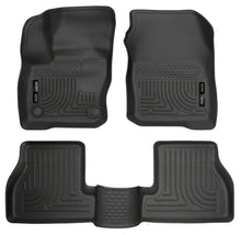 Cargar imagen en el visor de la galería, Husky Liners Weatherbeater 2016 Ford Focus RS Front &amp; 2nd Seat Floor Liners - Black