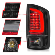 Cargar imagen en el visor de la galería, ANZO 2002-2006 Dodge  Ram 1500 LED Tail Lights w/ Light Bar Black Housing Clear Lens