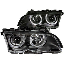 Load image into Gallery viewer, ANZO 1999-2001 BMW 3 Series E46 Projector Headlights w/ Halo Black