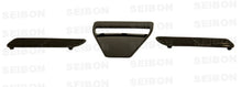 Cargar imagen en el visor de la galería, Seibon 08-09 Mitsubishi Evo X Carbon Fiber Hood Scoop - Only Fits OEM Hoods (Not Seibon Hoods)