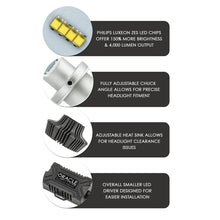 Cargar imagen en el visor de la galería, Oracle H1 4000 Lumen LED Headlight Bulbs (Pair) - 6000K
