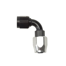 Cargar imagen en el visor de la galería, Russell Performance -6 AN Black/Silver 90 Degree Full Flow Hose End