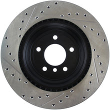 Cargar imagen en el visor de la galería, StopTech 06 BMW 330 / 07-09 BMW 335 Slotted &amp; Drilled Left Rear Rotor