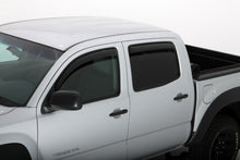 Cargar imagen en el visor de la galería, AVS 05-15 Toyota Tacoma Double Cab Ventvisor In-Channel Front &amp; Rear Window Deflectors 4pc - Smoke