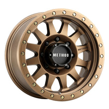 Cargar imagen en el visor de la galería, Method MR304 Double Standard 17x8.5 0mm Offset 8x6.5 130.81mm CB Method Bronze Wheel